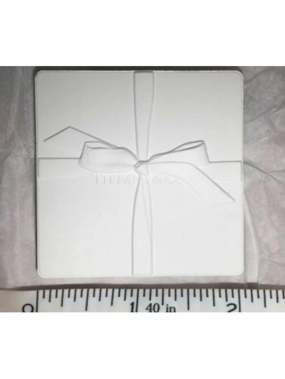 TIFFANY & Co. Perfume Your Ceramic Tile Fragrance DIFFUSER 2” x 2” NEW IN BOX - Picture 4 of 6
